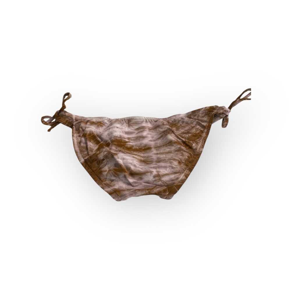 Vintage 90’s: Lucky Brand ❤︎ Side Tie Floral Tie Dye Bikini Bottoms ❤︎ Pink Tan - Picture 8 of 16